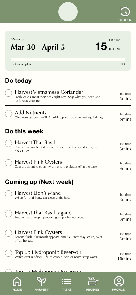 Before: overwhelming task list