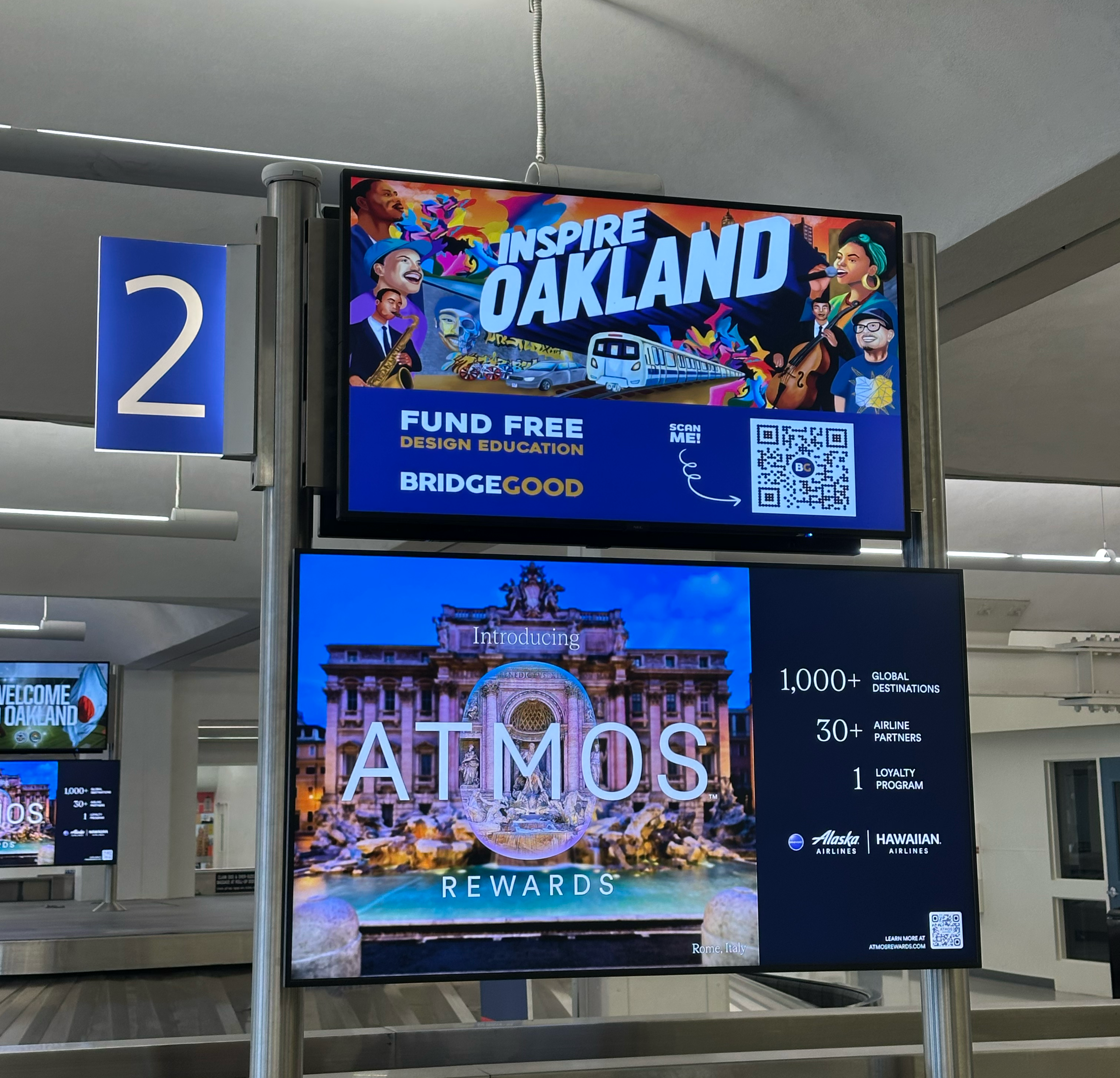 Inspire Oakland live billboard on OUTFRONT Media display