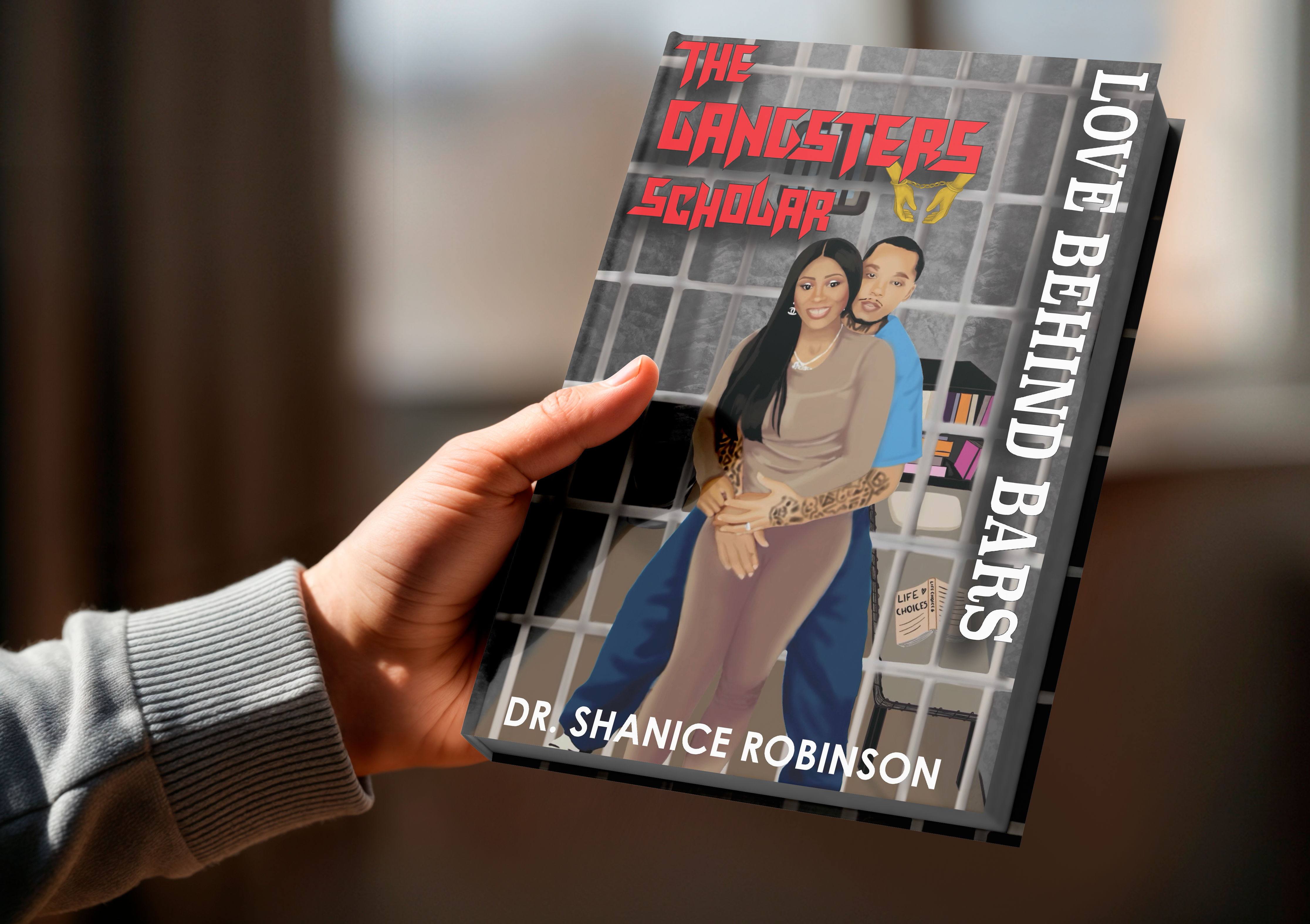 Gangster's scholar book cover mockup