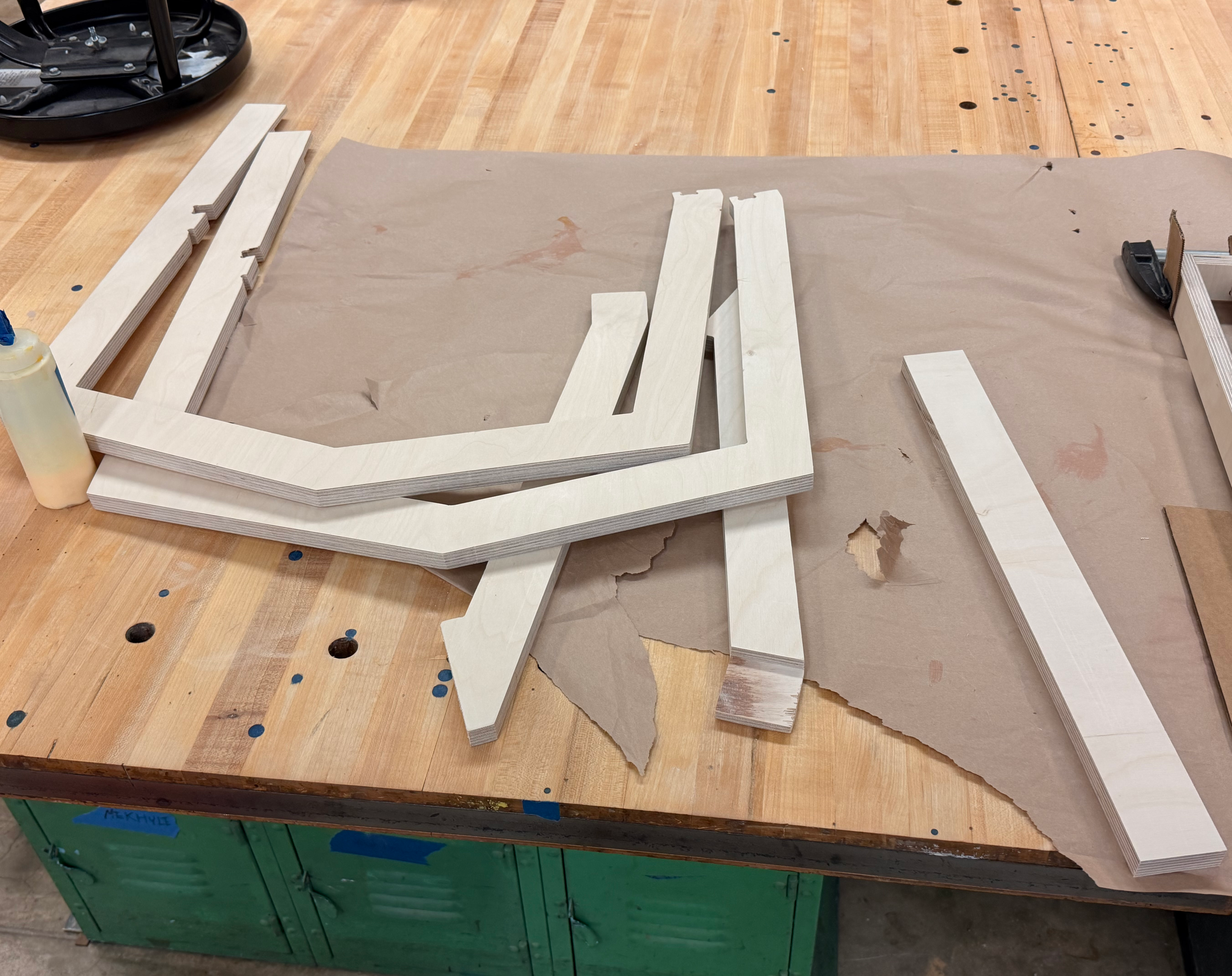 Parts fresh off CNC machine