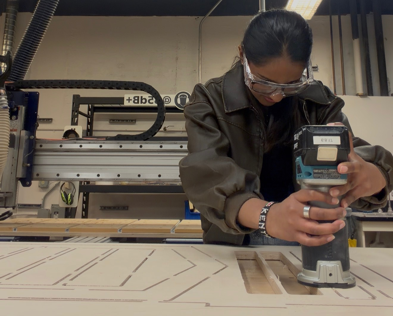 Routing the cnc cut parts
