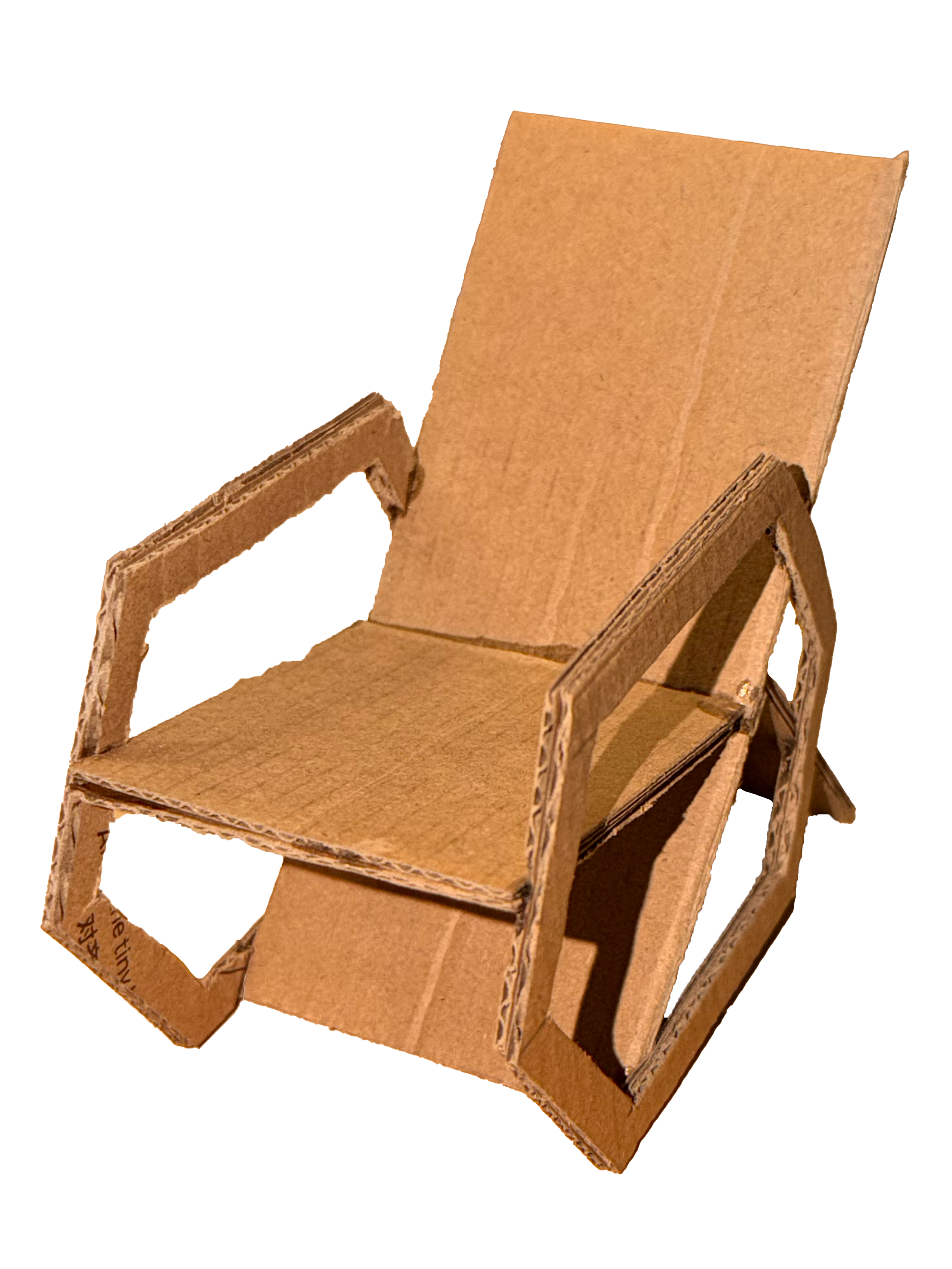 Cardboard model — closest to final